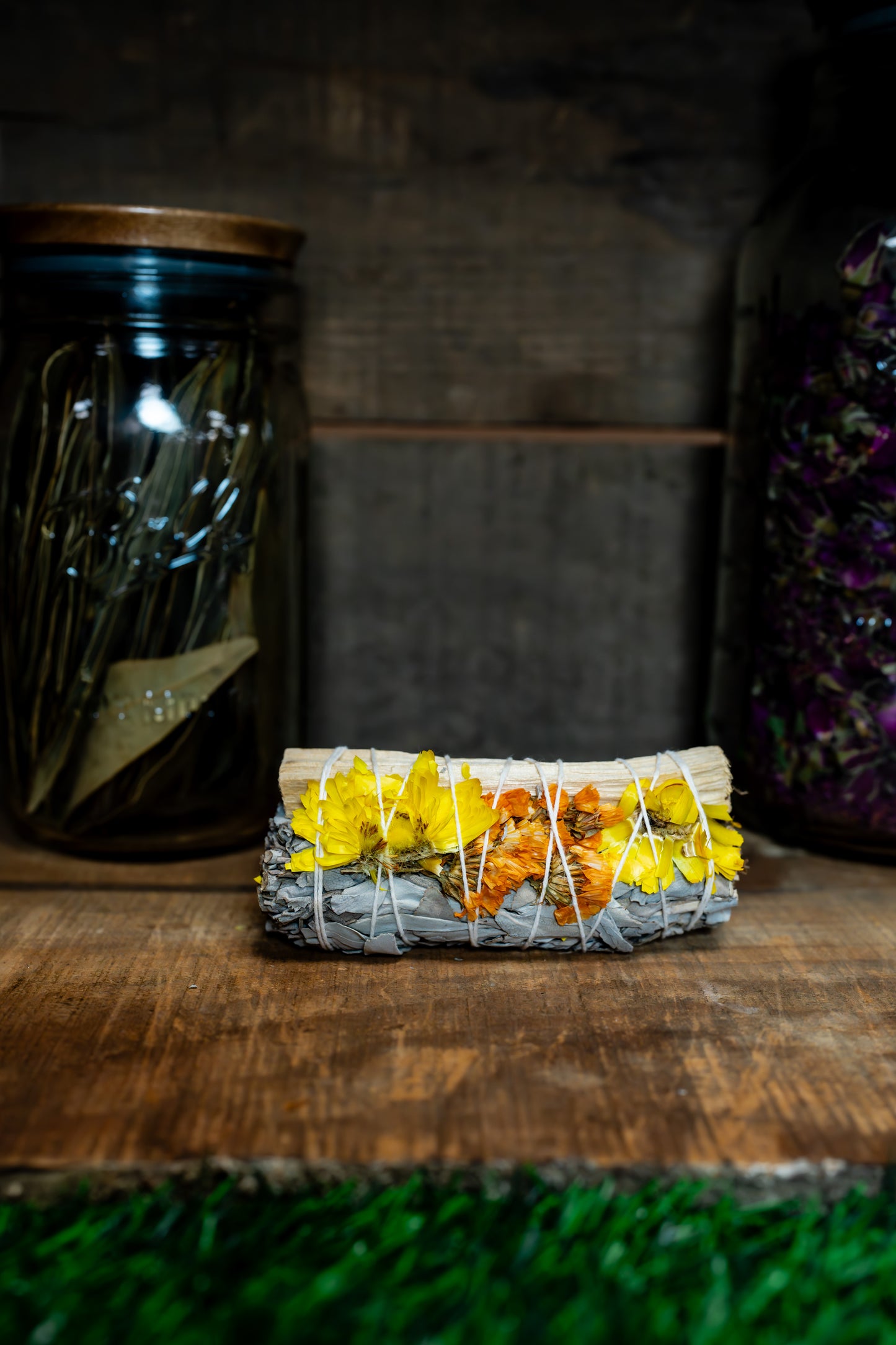 Orange Sinuata, Palo Santo, and White Sage Bundle